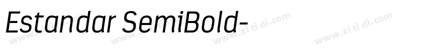 Estandar SemiBold字体转换